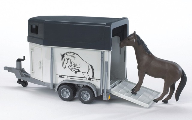 Bruder Horse Trailer with Horse