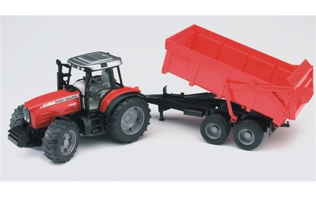 Bruder Massey Ferguson 7480 Tractor with tipping trailer