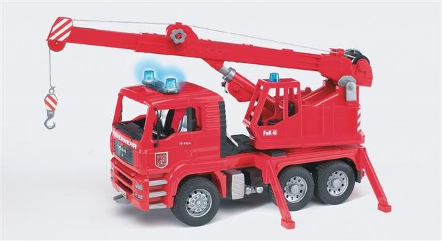 Bruder MAN TGA Fire Engine Crane Truck with Lights and Sound Mod