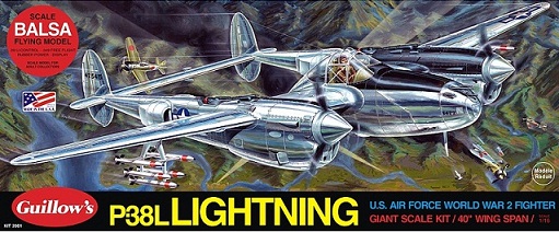 Guillow's P38 Lightning