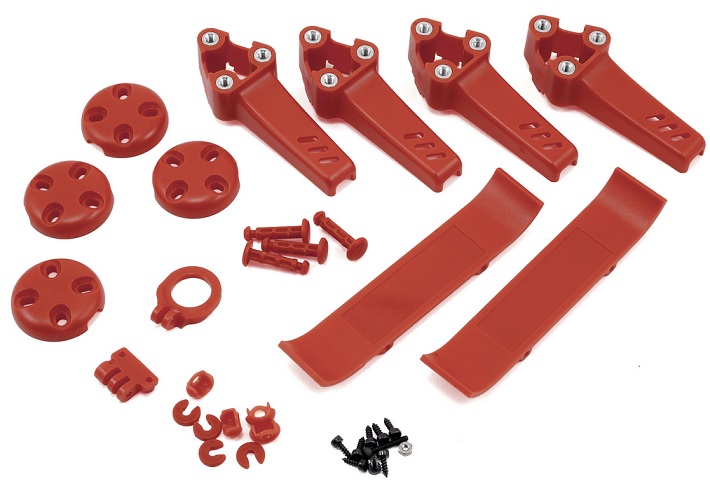 Blade Vortex Pro Plastic Kit Red