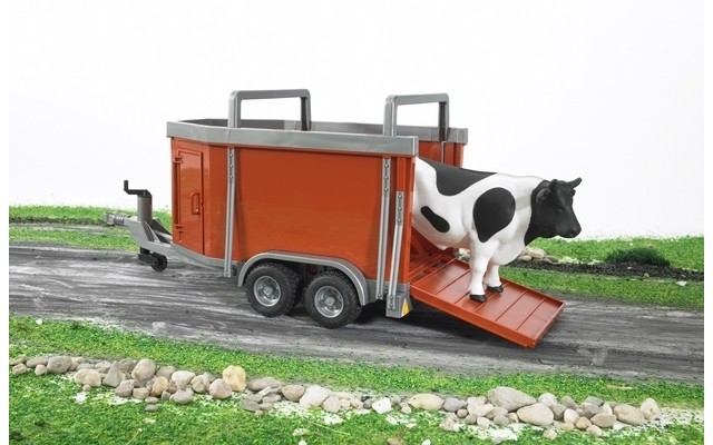 Bruder Cattle Trailer with Cow