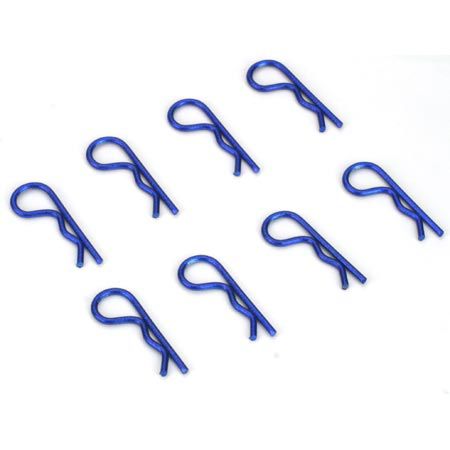 Dynamite Anodized Body Clips, Blue (8)