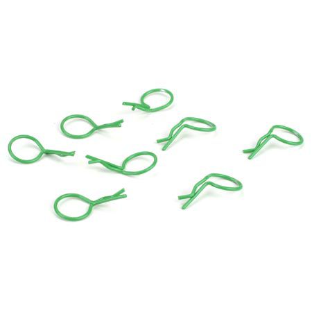 Dynamite Bent Body Clips Green (8)