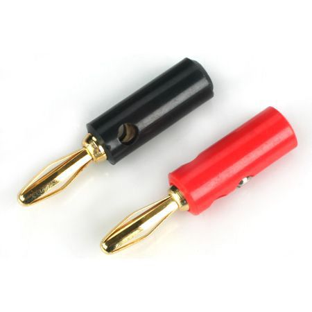 Dynamite Gold Banana Plug Set with Screws