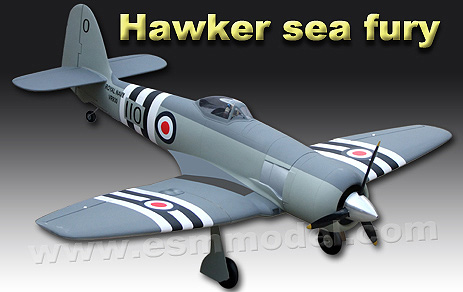 ESM Hawker Sea Fury 30cc-40cc