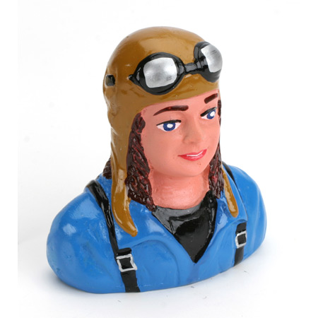 Hangar 9 1/6 Pilot - 'Linda' with Helmet & Goggles