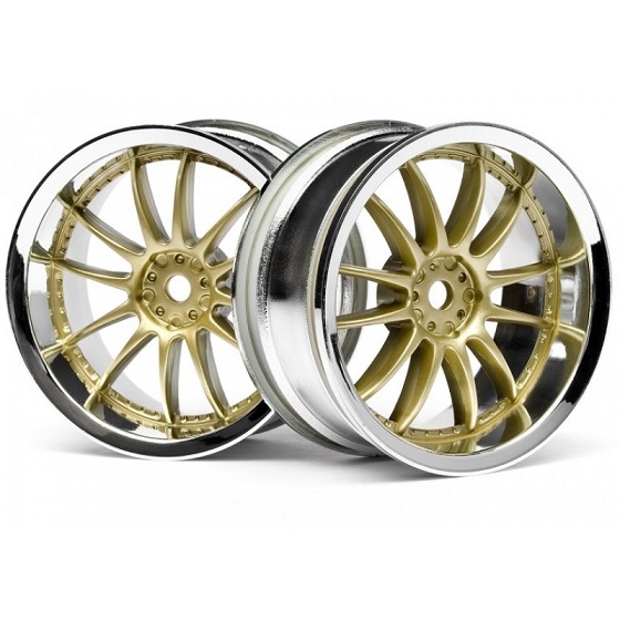 HPI WORK XSA 02C WHEEL 26MM CHROME/GOLD (3MM