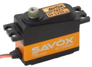 Savox SV-1250MG Mini High Voltage cyclic Servo