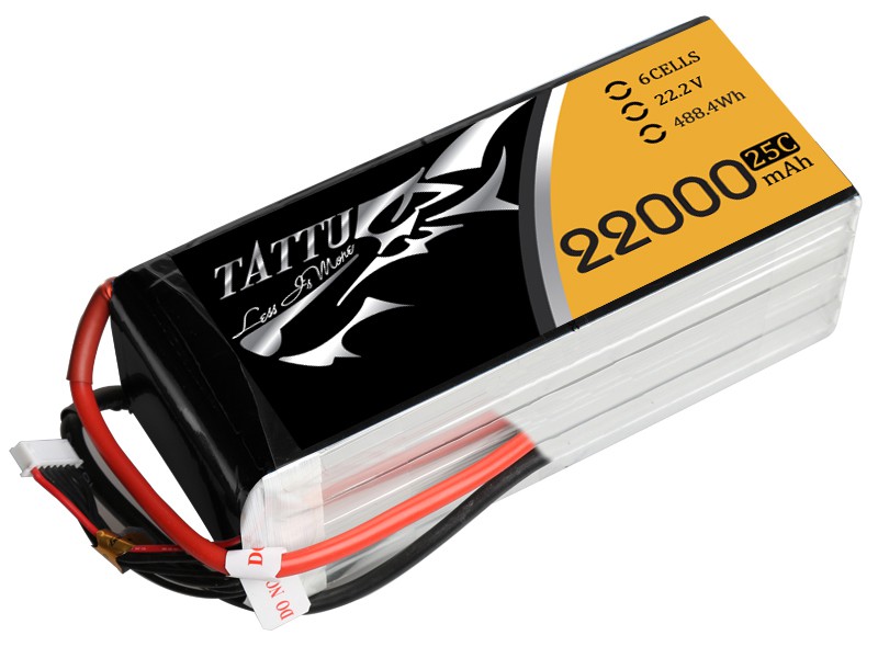 Tattu 22000mAh 22.2V 25C 6S1P Lipo Battery Pack