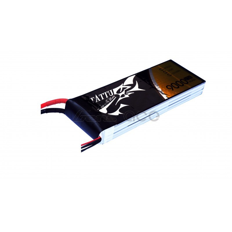 Tattu 9000mAh 14.8V 25/50C 4S1P Lipo Battery Pack