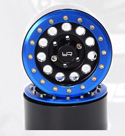 Yeahracing 1.9 ALUM beadlock Wheel & Spoke (Blue)