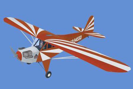 World Models CLIPPED WING CUB 1/4 Scale (Red) 91 ARTF