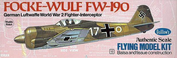 Guillow's FOCKE-WULF 190