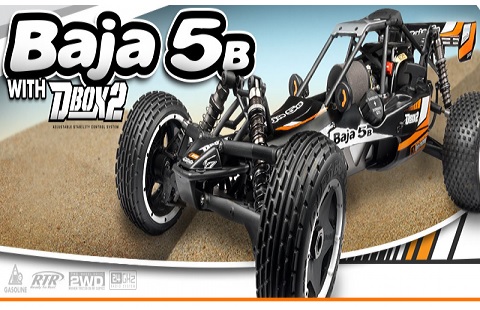 HPI RTR Baja 5B 2.0 with 2.4GHz radio including D Box 2