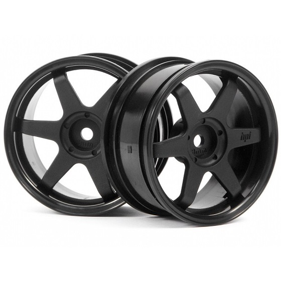 HPI TE37 WHEEL 26MM BLACK 3MM OFFSET/FIT 26M