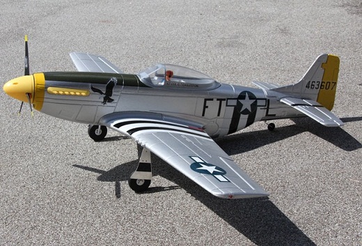 Dynam P-51D Mustang V2 1200mm Silver PNP