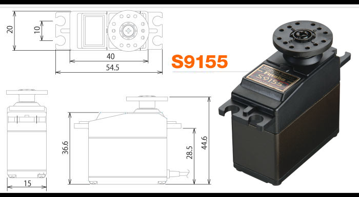 Futaba S9155 Digital 13.8Kg 0.13s Std